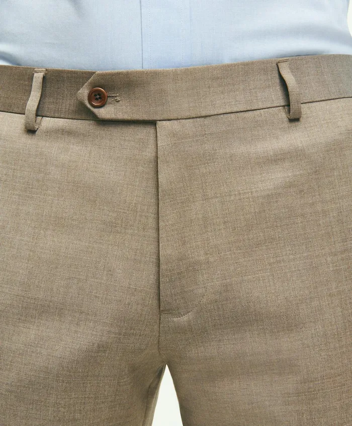 Dress Pants Men Brooks Brothers Traditional Fit Wool 1818 Dress Pants Tan