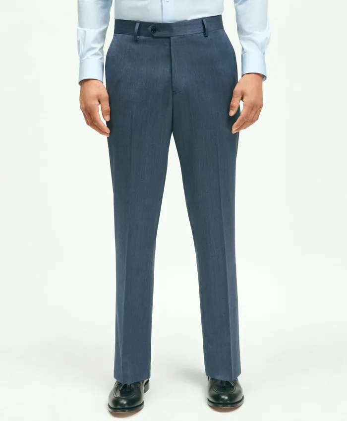 Dress Pants Men Brooks Brothers Traditional Fit Wool Herringbone 1818 Dress Trousers Navy Dress Pants Men Brooks Brothers Traditional Fit Wool Herringbone 1818 Dress Trousers Navy