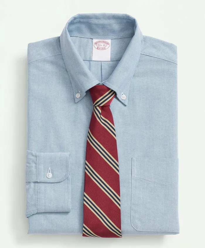 Dress Shirts Men Brooks Brothers American Made Heritage Ocbd Dress Shirt Blue