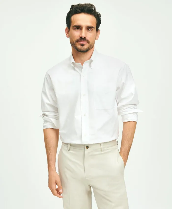 Dress Shirts Men Brooks Brothers American Made Heritage Ocbd Dress Shirt White