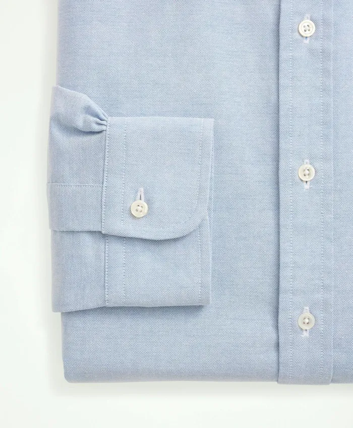 Dress Shirts Men Brooks Brothers AmericanMade Oxford Cloth ButtonDown Dress Shirt Blue