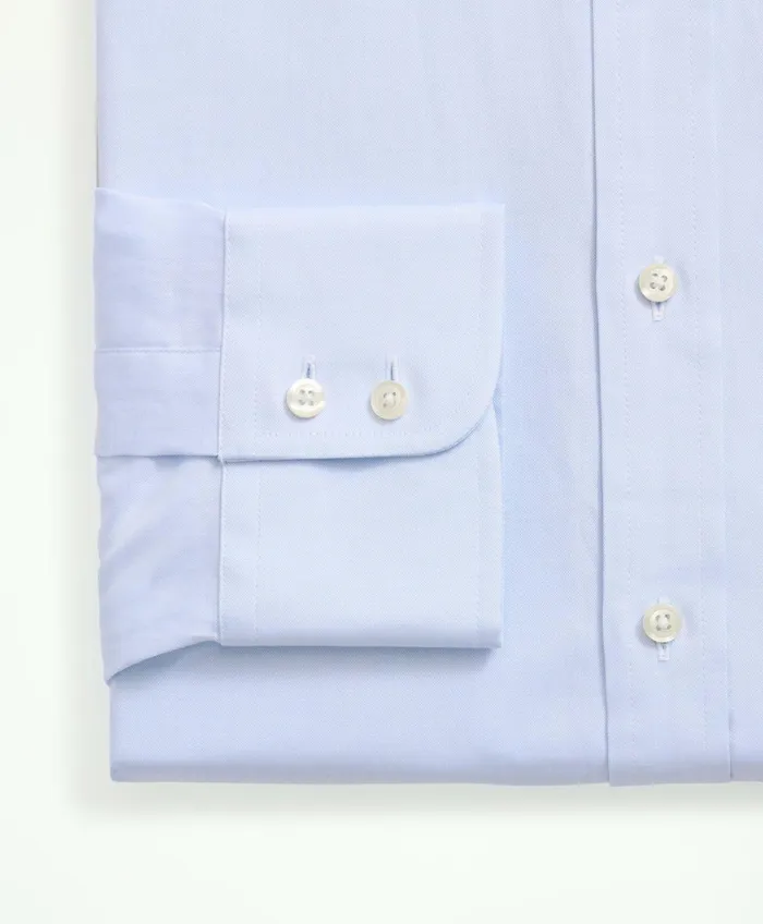 Dress Shirts Men Brooks Brothers Brooks Brothers X Thomas Mason Cotton Pinpoint Oxford English Collar Dress Shirt Light Blue