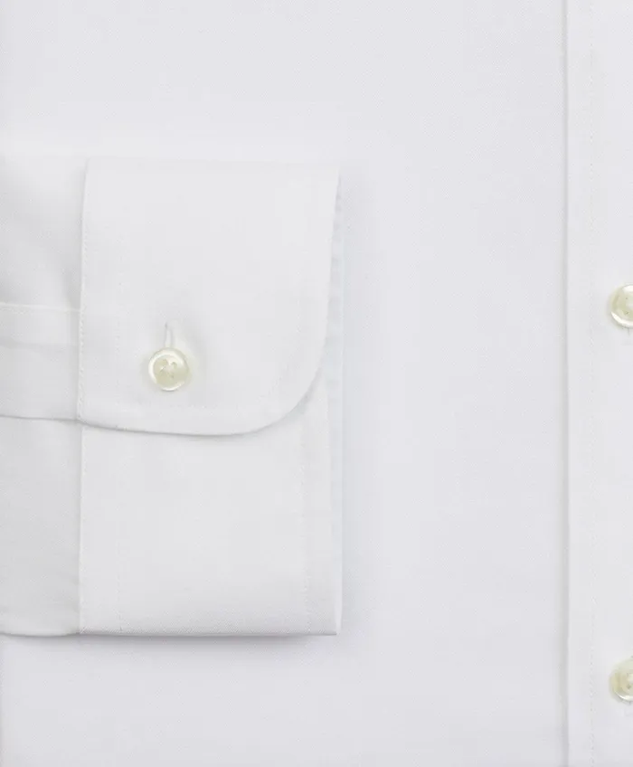 Dress Shirts Men Brooks Brothers Stretch Big andamp Tall Dress Shirt NonIron Pinpoint ButtonDown Collar White
