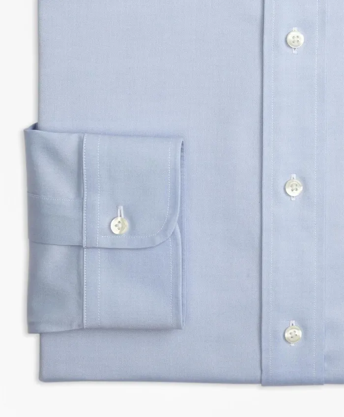 Dress Shirts Men Brooks Brothers Stretch Big andamp Tall Dress Shirt NonIron Pinpoint Spread Collar Blue
