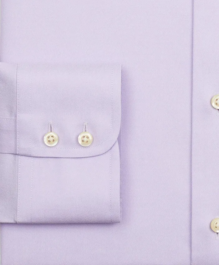 Dress Shirts Men Brooks Brothers Stretch Madison RelaxedFit Dress Shirt NonIron Twill Ainsley Collar Lavender