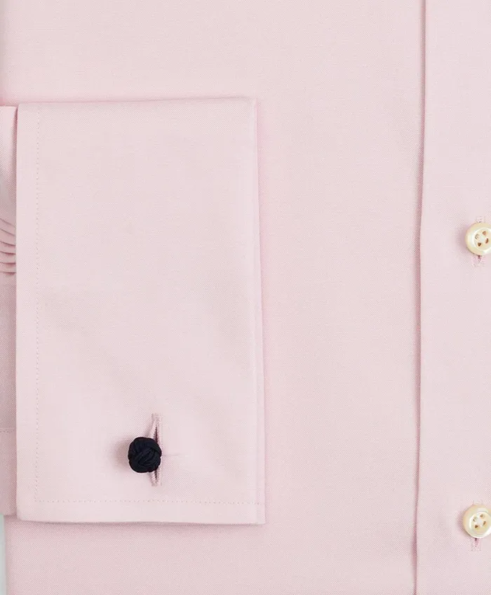 Dress Shirts Men Brooks Brothers Stretch Regent RegularFit Dress Shirt NonIron Pinpoint Ainsley Collar French Cuff Pinpoint Pink