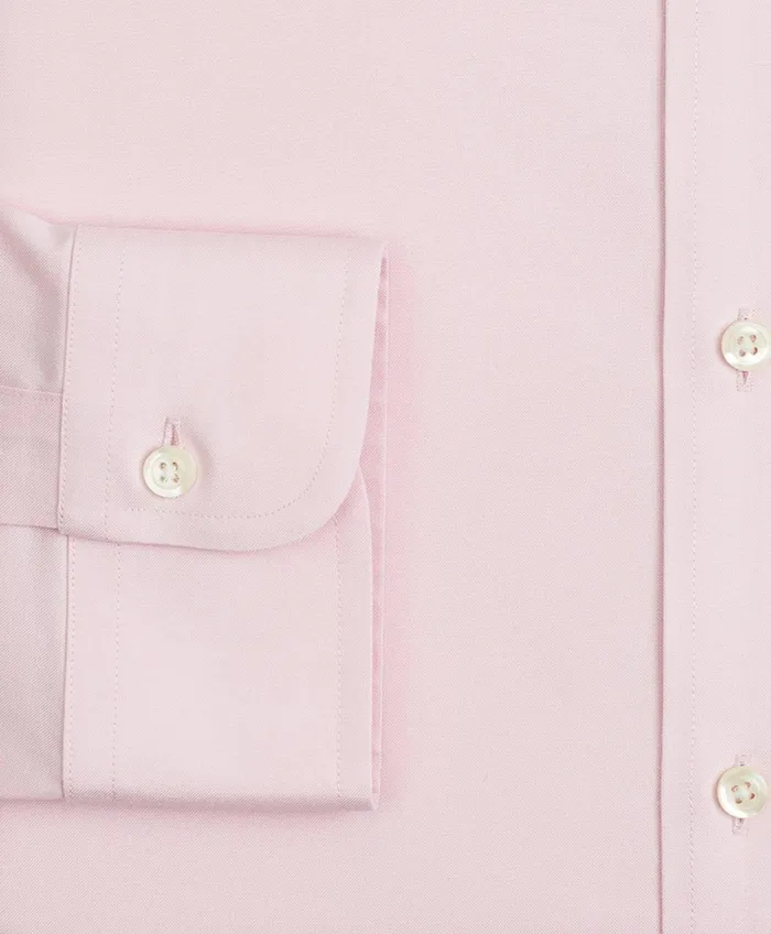 Dress Shirts Men Brooks Brothers Stretch Regent RegularFit Dress Shirt NonIron Pinpoint ButtonDown Collar Pink