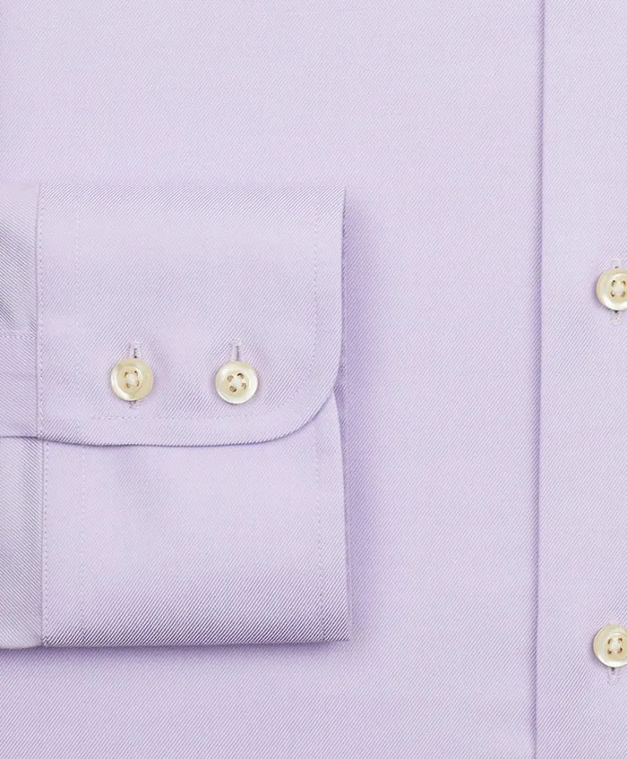Dress Shirts Men Brooks Brothers Stretch Regent RegularFit Dress Shirt NonIron Twill ButtonDown Collar Lavender