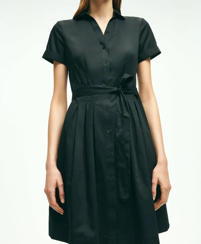 Dresses Women Brooks Brothers Belted Shirt Dress Black