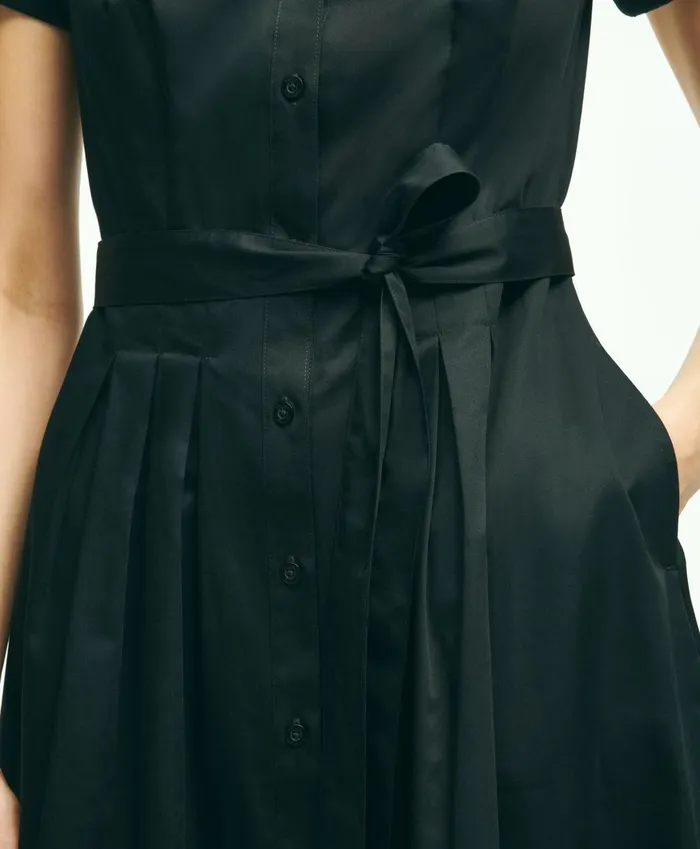 Dresses Women Brooks Brothers Belted Shirt Dress Black
