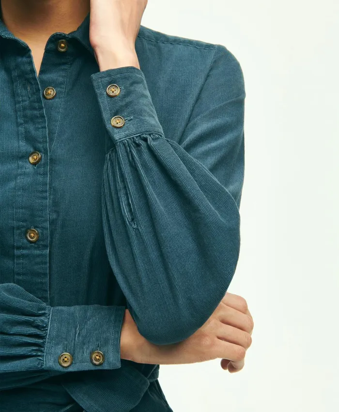 Dresses Women Brooks Brothers Corduroy Shirt Dress Navy