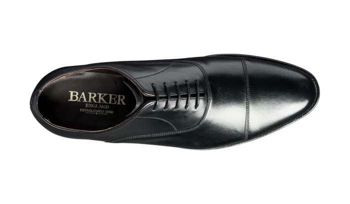 Duxford 8211 Black Calf Mens Barker Shoes Oxfords