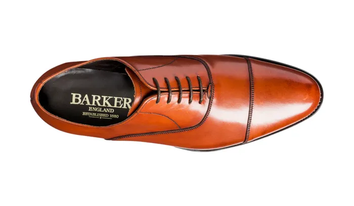 Duxford 8211 Rosewood Calf Mens Barker Shoes Oxfords