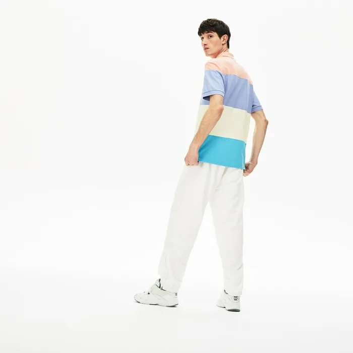 Elastic Waistband Trackpants White Mens Lacoste Pants and Shorts Popular