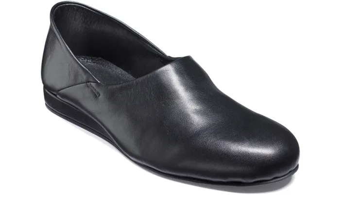 Elm 8211 Black Leather Mens Barker Shoes Slippers