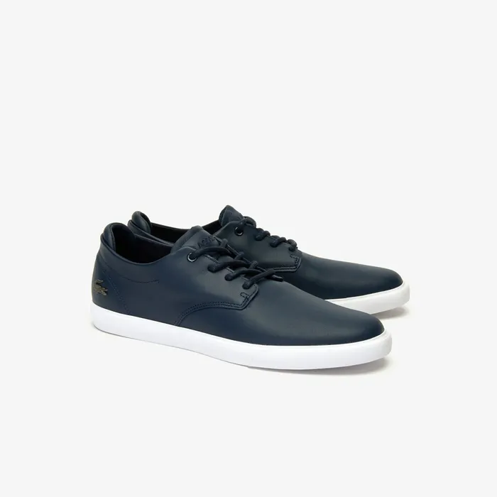 Esparre Leather Trainers NvyWht Mens Lacoste Sneakers Online Outlet Store