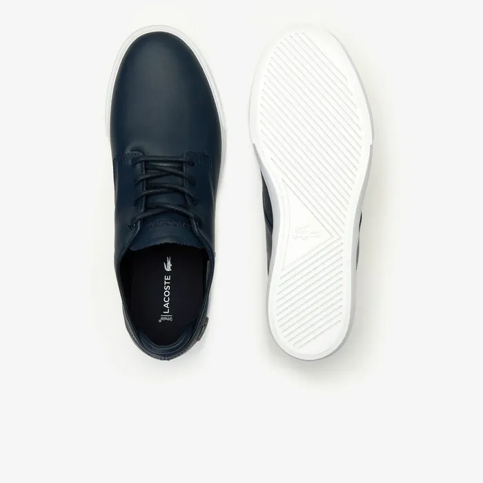 Esparre Leather Trainers NvyWht Mens Lacoste Sneakers Online Outlet Store