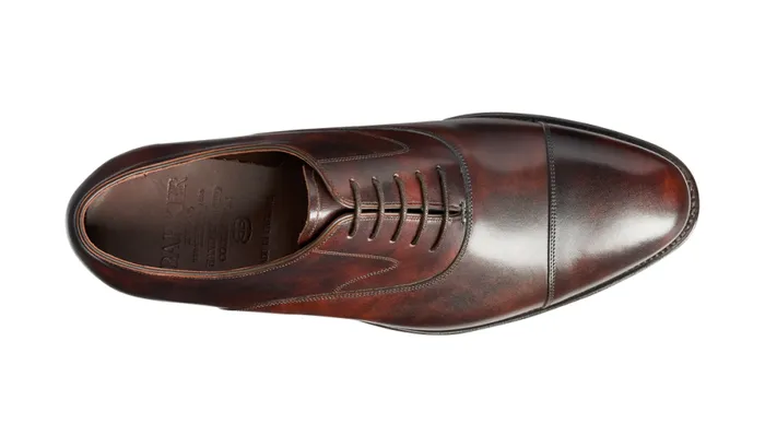 Falsgrave 8211 Dark Brown Shadow Calf Mens Barker Shoes Oxfords