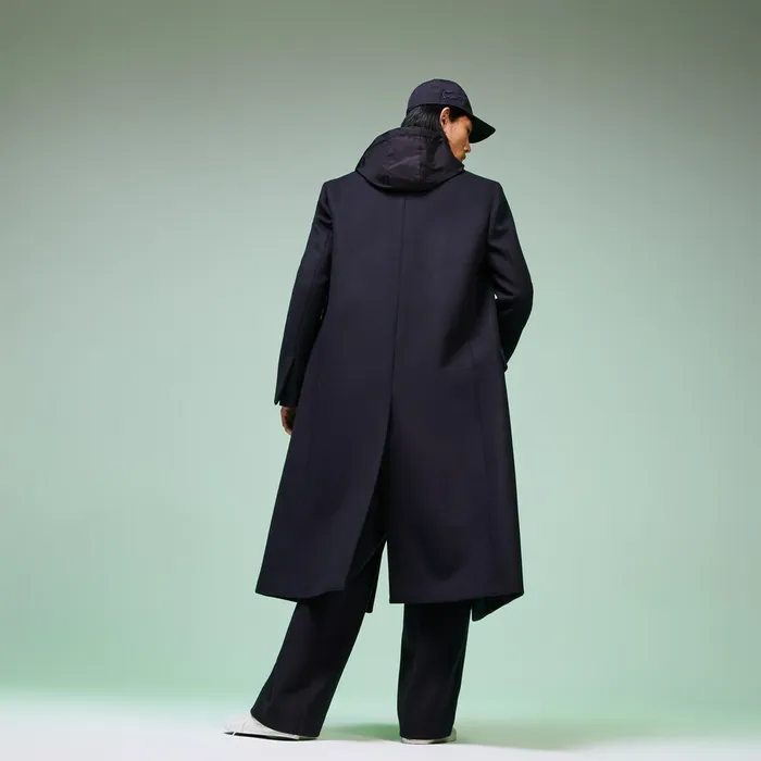 Fashion Show DoubleBreasted Coat Navy Blue Mens Lacoste Jackets and Coats Online Outlet Store
