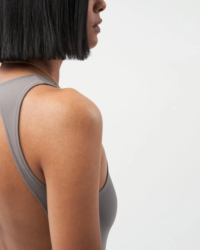 Female Bodysuit Charcoal Gray Grey Women Filling Pieces TShirts and Shirts