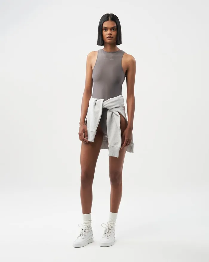 Female Bodysuit Charcoal Gray Grey Women Filling Pieces TShirts and Shirts
