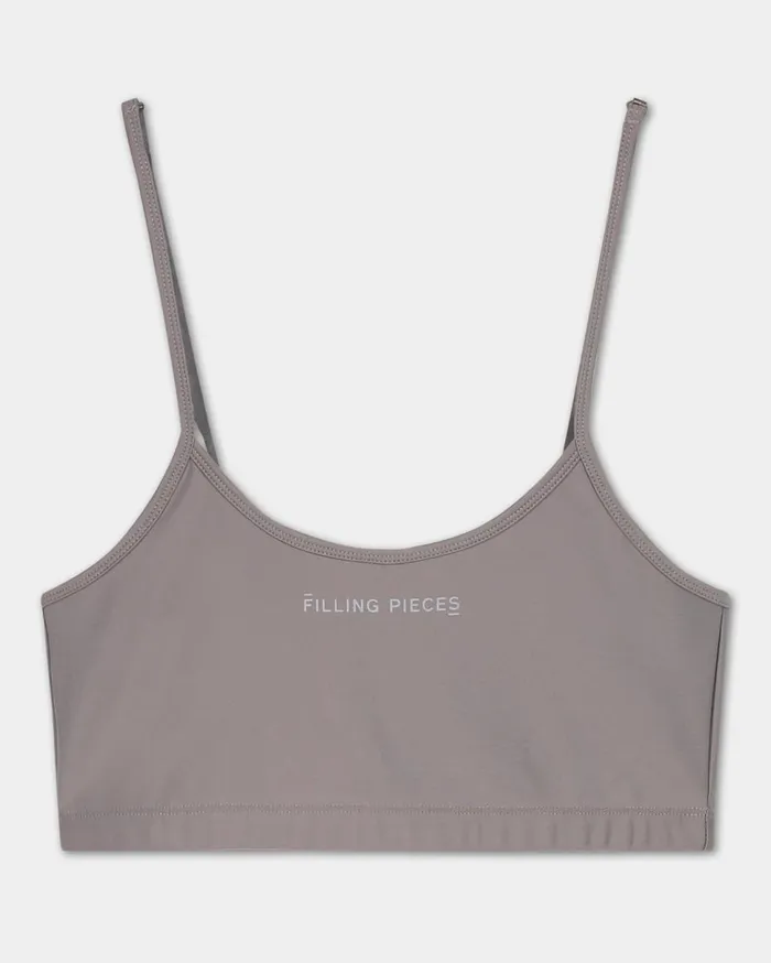Female Sports Bra Charcoal Gray Grey Women Filling Pieces TShirts and Shirts