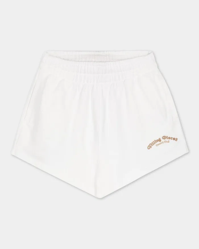Female Sweatshorts Country Club White Women Filling Pieces Pants and Shorts