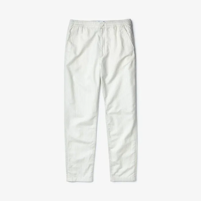 Fine Striped Cotton Linen Chinos WhiteDark Grey Mens Lacoste Pants and Shorts USA
