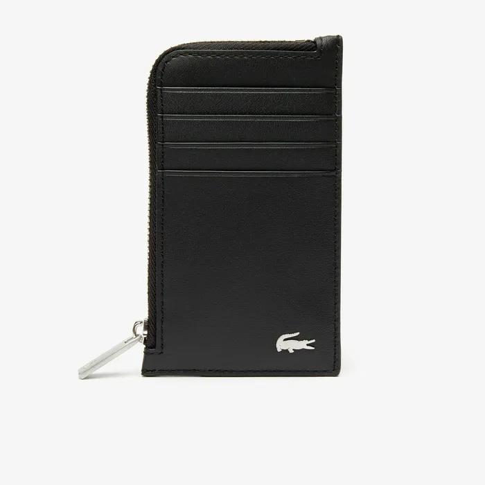 Fitzgerald Leather Card Holder Black Mens Lacoste Small Leather Goods Cheap On Sale Fitzgerald Leather Card Holder Black Mens Lacoste Small Leather Goods Cheap On Sale