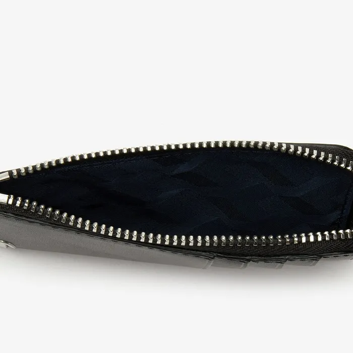 Fitzgerald Leather Card Holder Black Mens Lacoste Small Leather Goods Cheap On Sale