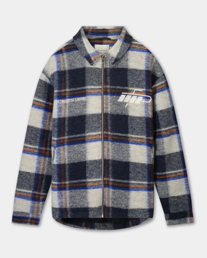 Flannel Jacket Differs Melange Blue MenWomen Filling Pieces Coats and Jackets