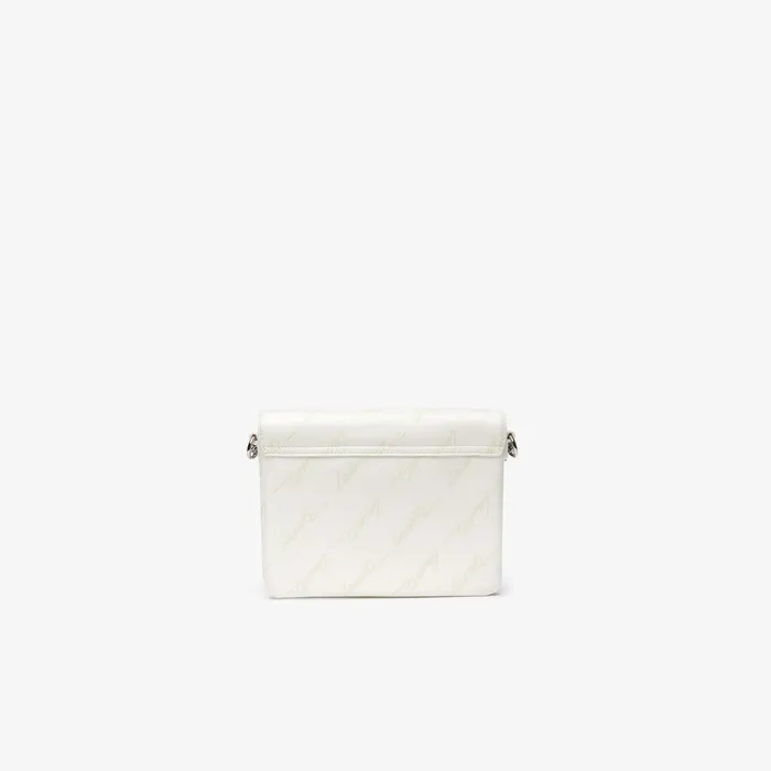 Flap Bag with Chain Strap Marshmallow Womens Lacoste Bags Online Outlet Store