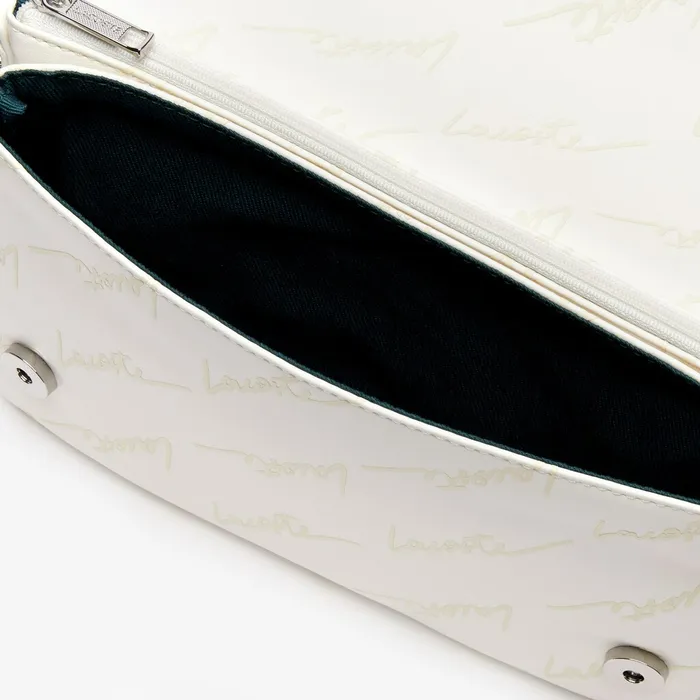 Flap Bag with Chain Strap Marshmallow Womens Lacoste Bags Online Outlet Store