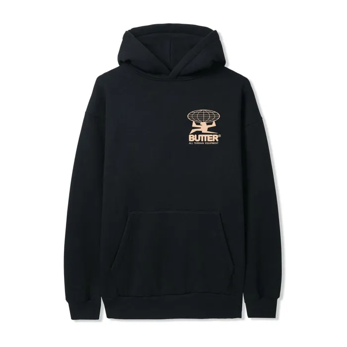 Fleece Men Butter Goods All Terrain Pullover Hood Black