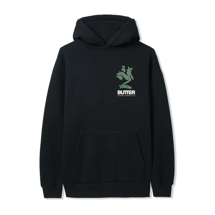 Fleece Men Butter Goods Amphibian Pullover Hood Black