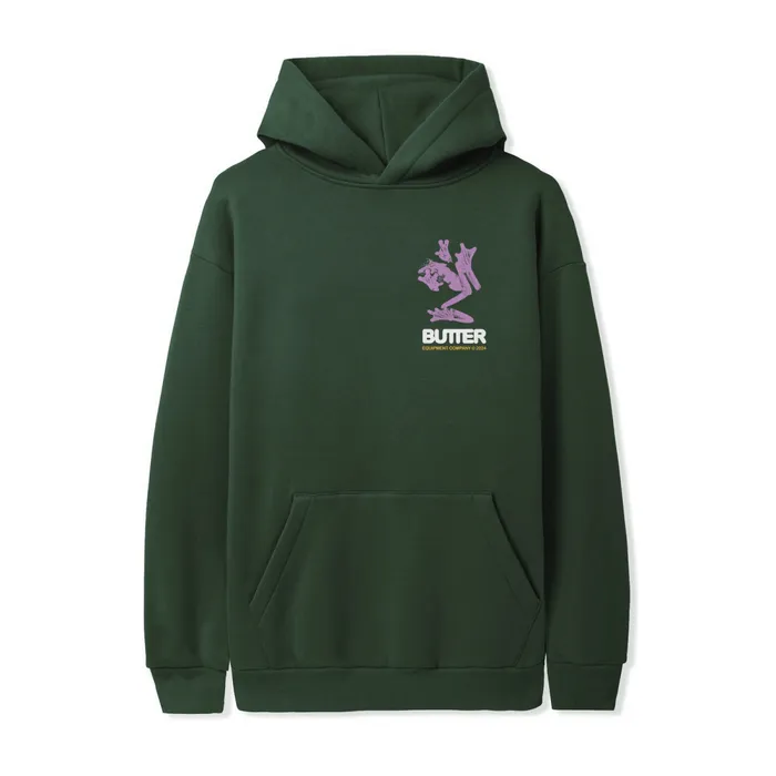 Fleece Men Butter Goods Amphibian Pullover Hood Dark Green