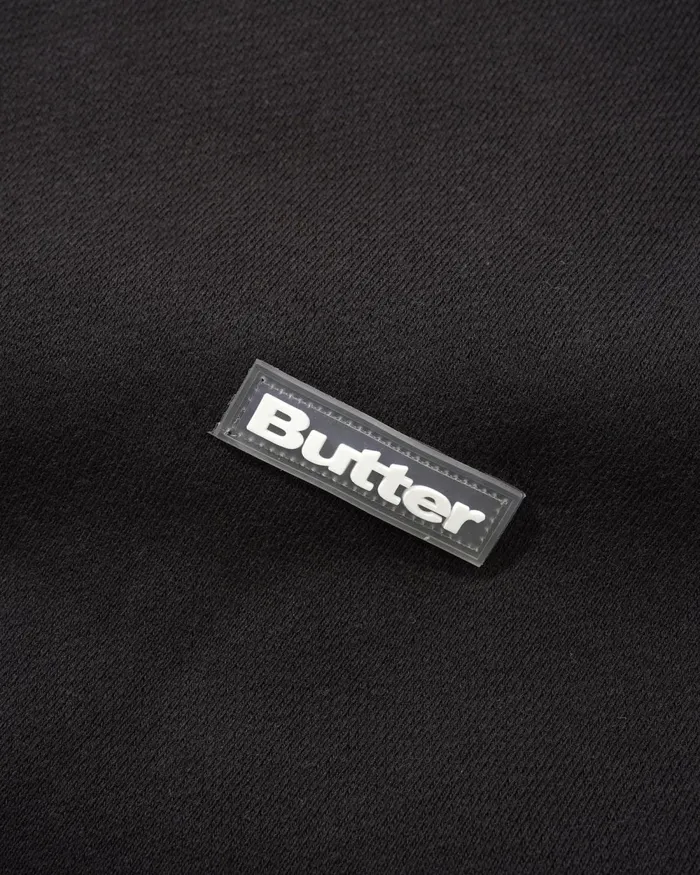 Fleece Men Butter Goods Basic Pullover Hood Black Fleece Men Butter Goods Basic Pullover Hood Black