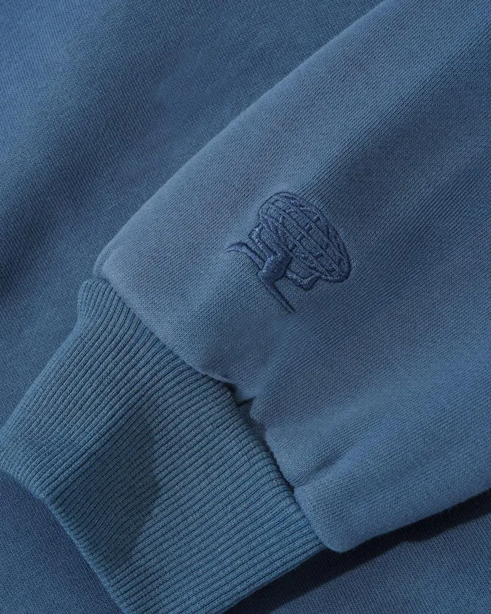 Fleece Men Butter Goods Basic Pullover Hood Denim Fleece Men Butter Goods Basic Pullover Hood Denim