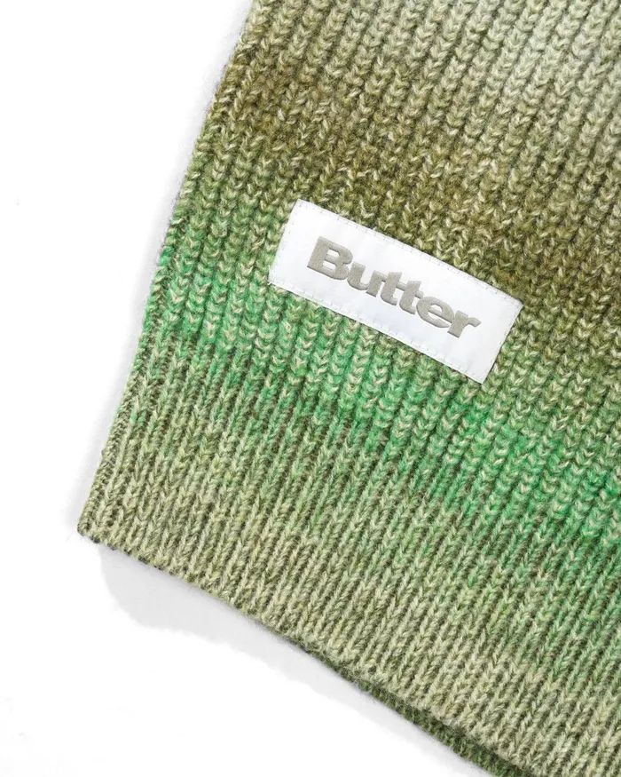 Fleece Men Butter Goods Beams Knit Sweater Pesto Fleece Men Butter Goods Beams Knit Sweater Pesto