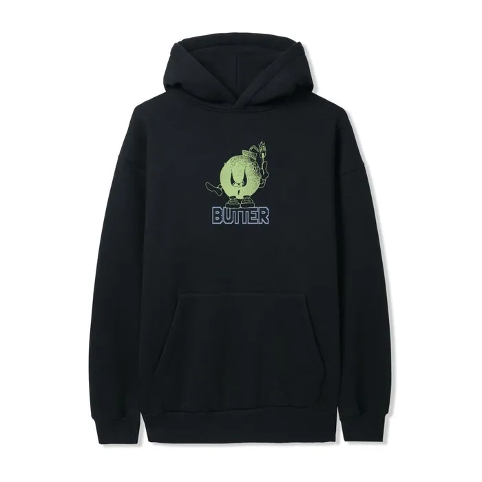 Fleece Men Butter Goods Bomb Pullover Hood Black