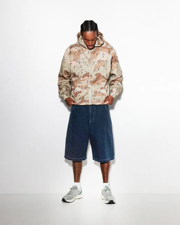 Fleece Men Butter Goods Breakdown ZipThru Hood Desert Camo
