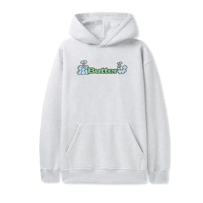 Fleece Men Butter Goods Bugs Logo Pullover Hood Ash