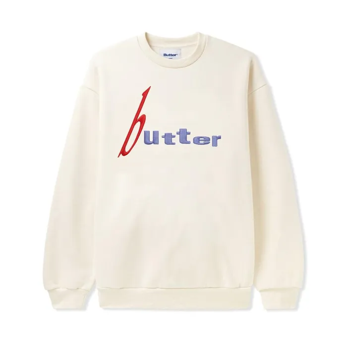 Fleece Men Butter Goods Device Crewneck Cream