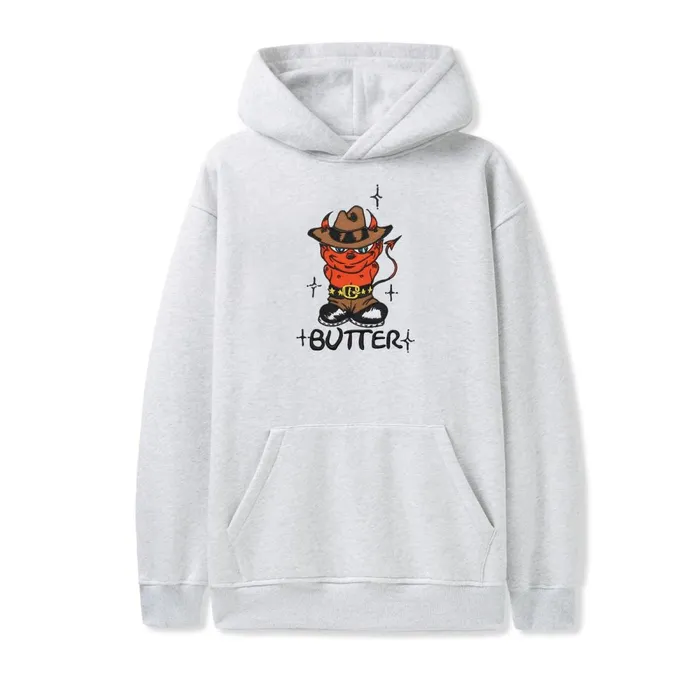 Fleece Men Butter Goods Devil Pullover Hood Ash