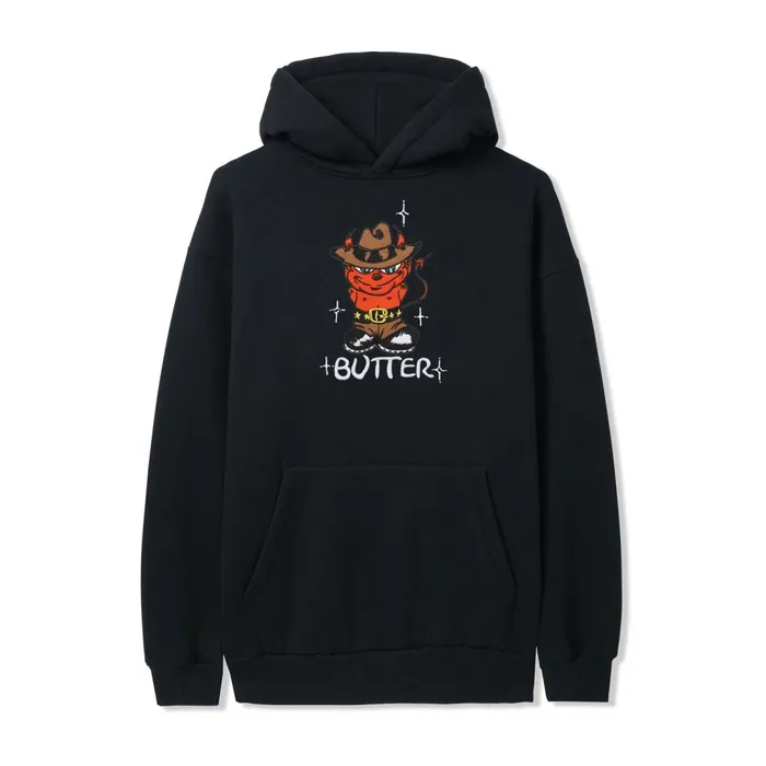 Fleece Men Butter Goods Devil Pullover Hood Black