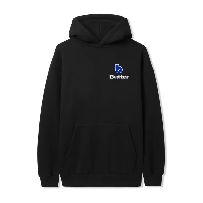 Fleece Men Butter Goods Finest Logo Pullover Hood Black