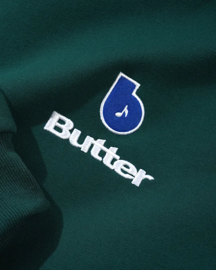 Fleece Men Butter Goods Finest Logo Pullover Hood Forest Fleece Men Butter Goods Finest Logo Pullover Hood Forest