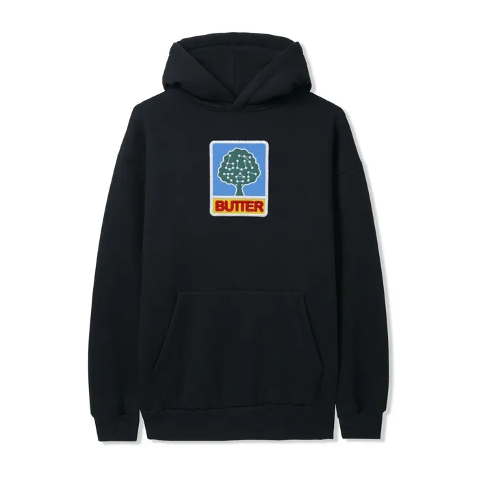 Fleece Men Butter Goods Growth Pullover Hood Black