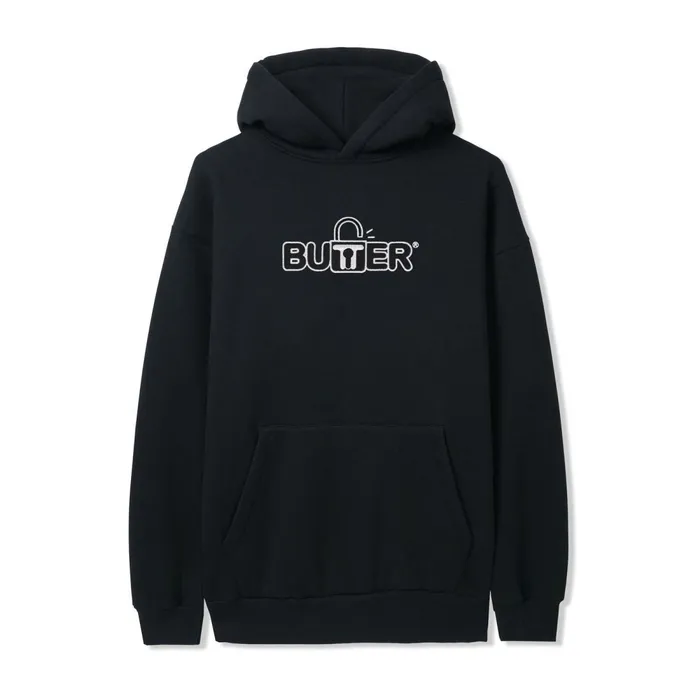 Fleece Men Butter Goods Lock Pullover Hood Black