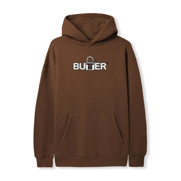 Fleece Men Butter Goods Lock Pullover Hood Chocolate